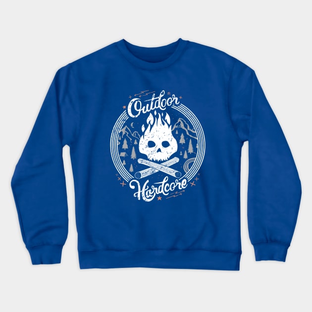 Outdoor Hardcore Crewneck Sweatshirt by flowwestprintandapparel